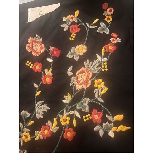 Braeve dress black with embroidery sz M - Picture 4 of 5